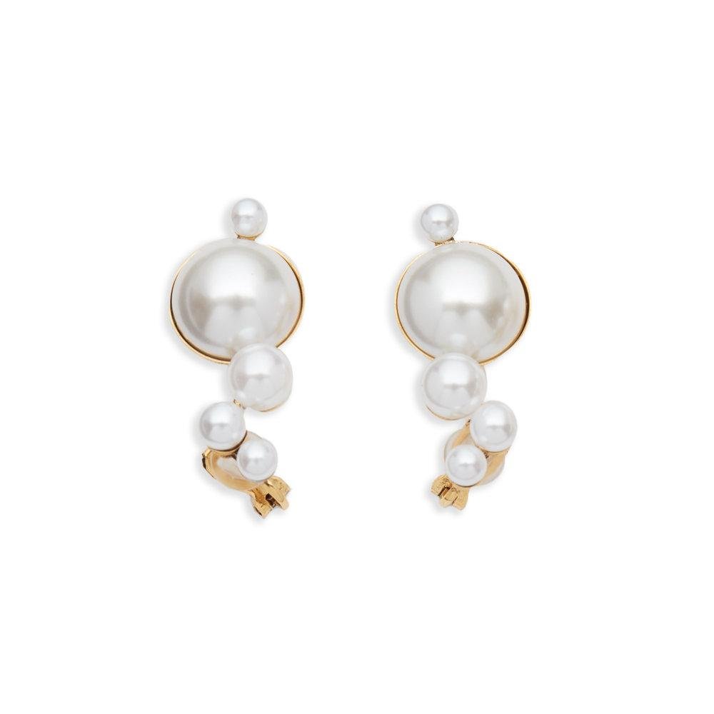 Mercury Pearl Ear Climbers